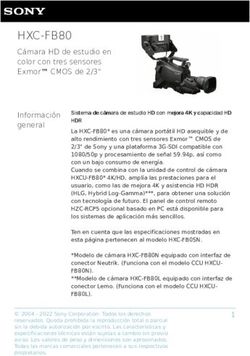 HXC-FB80 Cámara HD de estudio en color con tres sensores Exmor CMOS de 2/3