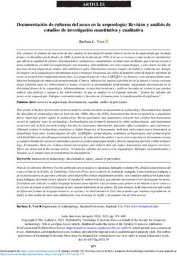 ARTICLES Documentaci&oacute;n de culturas del acoso en la arqueolog&iacute;a: Revisi&oacute;n y an&aacute;lisis de estudios de investigaci&oacute;n cuantitativa y cualitativa