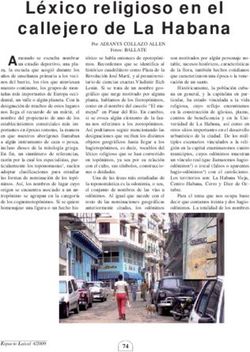 Léxico religioso en el callejero de La Habana