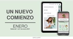 UN NUEVO COMIENZO ENERO - Válido del 1 al 31 de enero 2021