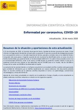 INFORMACI&Oacute;N CIENT&Iacute;FICA-T&Eacute;CNICA - Enfermedad por coronavirus, COVID-19