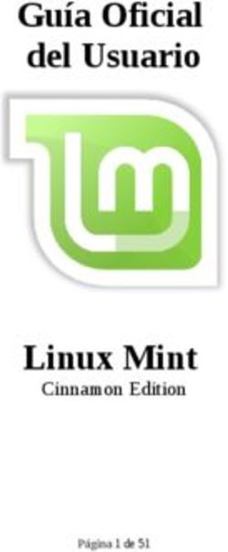 Guía Oficial del Usuario - Linux Mint Cinnamon Edition Página 1 de 51