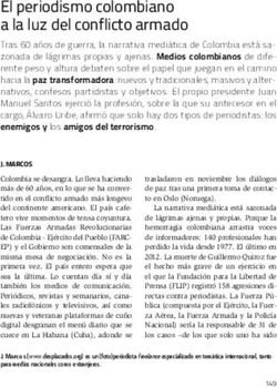 El periodismo colombiano a la luz del conflicto armado