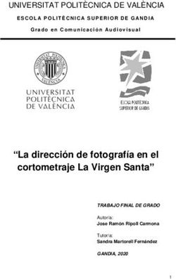 La dirección de fotografía en el cortometraje La Virgen Santa