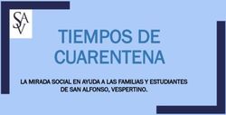 TIEMPOS DE CUARENTENA - LA MIRADA SOCIAL EN AYUDA A LAS FAMILIAS Y ESTUDIANTES DE SAN ALFONSO, VESPERTINO - Colegio San Alfonso