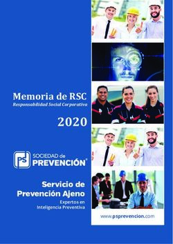 2020 Memoria de RSC Responsabilidad Social Corporativa - PSPrevenci&oacute;n