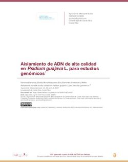 Aislamiento de ADN de alta calidad en Psidium guajava L. para estudios genómicos