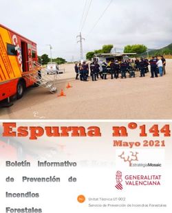 Espurna nº144 Mayo 2021 - Servicio de Prevención de Incendios Forestales