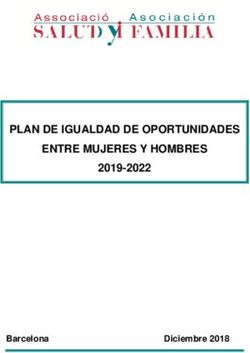 PLAN DE IGUALDAD DE OPORTUNIDADES ENTRE MUJERES Y HOMBRES 2019-2022 ...