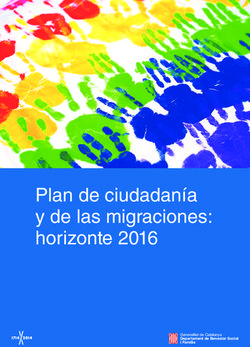 Plan de ciudadanía y de las migraciones: horizonte 2016