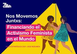 Nos Movemos Juntxs: Financiando el Activismo Feminista en el Mundo - GU&Iacute;A ESTRAT&Eacute;GICA 2021 - 2030 RESUMEN