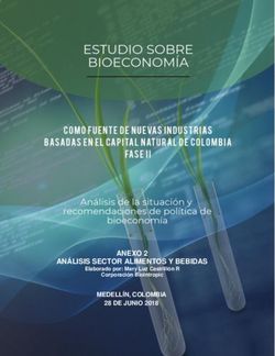 ANÁLISIS SECTOR ALIMENTOS Y BEBIDAS MEDELLÍN, COLOMBIA 28 DE JUNIO 2018 - Dnp