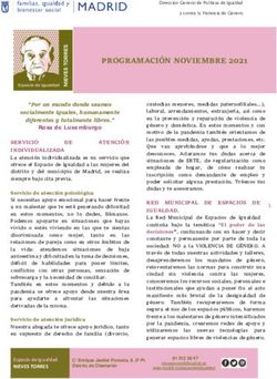 PROGRAMACIÓN NOVIEMBRE 2021