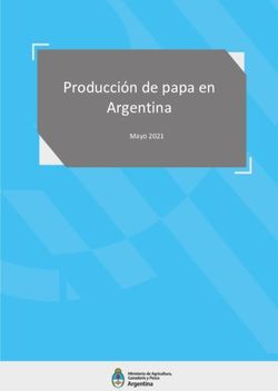 Producci&oacute;n de papa en Argentina - Mayo 2021