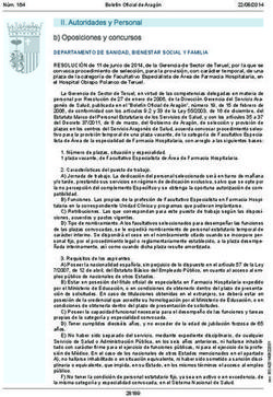 II. Autoridades y Personal b Oposiciones y concursos
