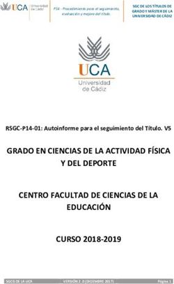 GRADO EN CIENCIAS DE LA ACTIVIDAD FI SICA Y DEL DEPORTE CENTRO FACULTAD DE CIENCIAS DE LA EDUCACIO N CURSO 2018-2019 - educacion@uca