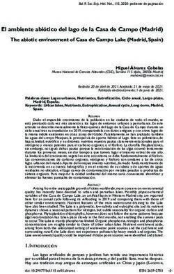 El ambiente abiótico del lago de la Casa de Campo (Madrid) The abiotic environment of Casa de Campo Lake (Madrid, Spain)