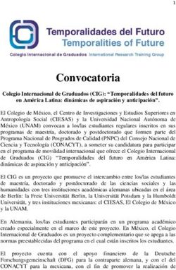 Convocatoria - Freie Universität Berlin