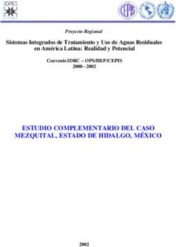 ESTUDIO COMPLEMENTARIO DEL CASO MEZQUITAL, ESTADO DE HIDALGO, M&Eacute;XICO - Sistemas Integrados de Tratamiento y Uso de Aguas Residuales en Am&eacute;rica ...