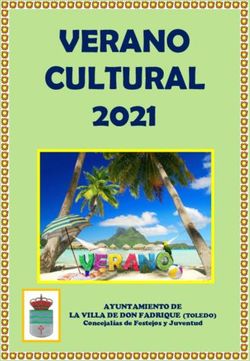 VERANO CULTURAL 2021 - AYUNTAMIENTO DE LA VILLA DE DON FADRIQUE (TOLEDO) Concejalías de Festejos y Juventud