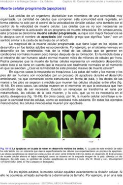Muerte celular programada (apoptosis)