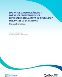 LOS VALORES DEMOCRÁTICOS Y LOS VALORES QUEBEQUENSES EXPRESADOS EN LA CARTA DE DERECHOS Y LIBERTADES DE LA PERSONA