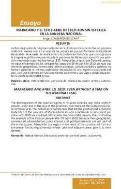 Ensayo MARACAIBO Y EL 19 DE ABRIL DE 1810: AUN SIN ESTRELLA EN LA BANDERA NACIONAL - Zenodo