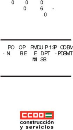 COMISIONES OBRERAS DE CONSTRUCCIÓN Y SERVICIOS - 2016-2020 Convenio Colectivo Provincial Limpieza de Edificios y Locales
