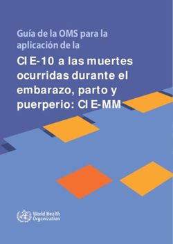 CIE-10 a las muertes ocurridas durante el embarazo, parto y puerperio: CIE-MM - Guía de la OMS para la aplicación de la