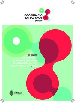 I PLAN DE COOPERACIÓN INTERNACIONAL PARA EL DESARROLLO Y LA SOLIDARIDAD 2019/2022