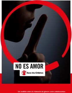 NO ES AMOR Un análisis sobre la violencia de género entre adolescentes - Save the Children