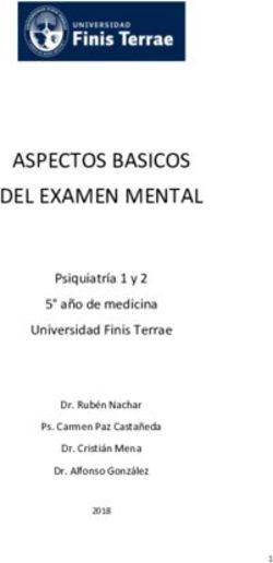 ASPECTOS BASICOS DEL EXAMEN MENTAL - Psiquiatría 1 y 2 5 año de medicina Universidad Finis Terrae