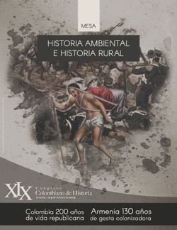 HISTORIA AMBIENTAL E HISTORIA RURAL - MESA