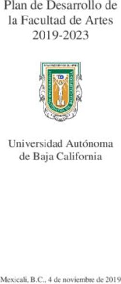 Plan de Desarrollo de la Facultad de Artes 2019-2023 - Universidad Autónoma de Baja California
