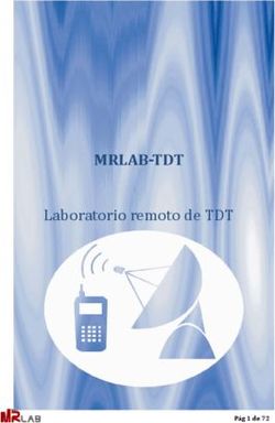 Laboratorio remoto de TDT - Pág 1 de 72 MRLAB TDT: Guía de uso Rev 1.1