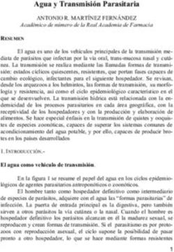 Agua y Transmisi&oacute;n Parasitaria - ANTONIO R. MART&Iacute;NEZ FERN&Aacute;NDEZ - Core