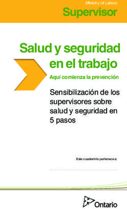 Salud y seguridad en el trabajo - Supervisor Sensibilización de los supervisores sobre salud y seguridad en 5 pasos