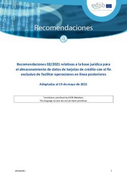 Recomendaciones 02/2021 relativas a la base jur&iacute;dica para el almacenamiento de datos de tarjetas de cr&eacute;dito con el fin exclusivo de facilitar ...