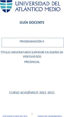GU&Iacute;A DOCENTE - CURSO ACAD&Eacute;MICO 2021-2021 - PROGRAMACI&Oacute;N II T&Iacute;TULO UNIVERSITARIO SUPERIOR EN DISE&Ntilde;O DE - Campus Virtual