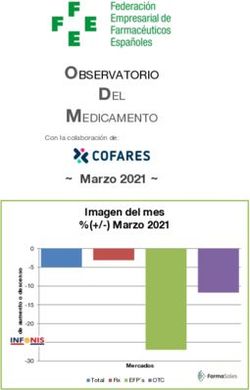 DEL OBSERVATORIO MEDICAMENTO - Marzo 2021 - Acta Sanitaria