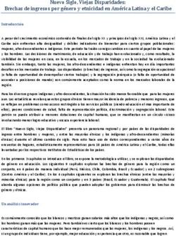 Nuevo Siglo, Viejas Disparidades: Brechas de ingresos por ge nero y etnicidad en Ame rica Latina y el Caribe