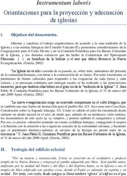 Instrumentum laboris Orientaciones para la proyecci&oacute;n y adecuaci&oacute;n de iglesias