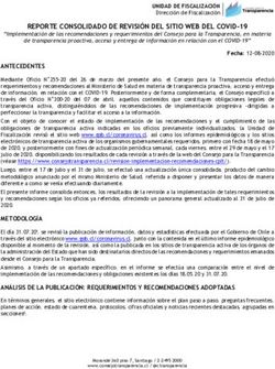 REPORTE CONSOLIDADO DE REVISIÓN DEL SITIO WEB DEL COVID-19