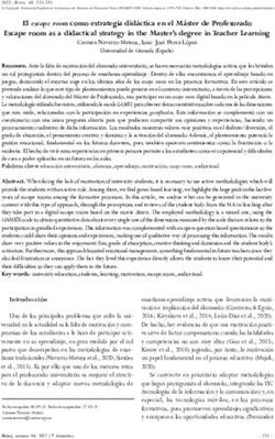 El escape room como estrategia didáctica en el Máster de Profesorado Escape room as a didactical strategy in the Master's degree in Teacher ...