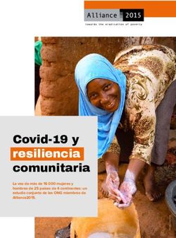 Covid-19 y resiliencia comunitaria - La voz de más de 16 000 mujeres y hombres de 25 países de 4 continentes: un estudio conjunto de las ONG ...