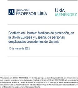 Conflicto en Ucrania: Medidas de protección, en la Unión Europea y España, de personas desplazadas procedentes de Ucrania1
