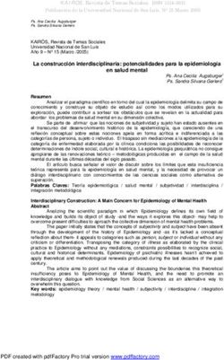 La construcción interdisciplinaria: potencialidades para la epidemiología en salud mental
