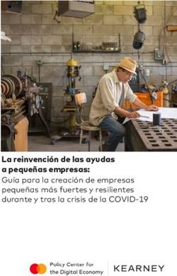 La reinvenci&oacute;n de las ayudas a peque&ntilde;as empresas: Gu&iacute;a para la creaci&oacute;n de empresas peque&ntilde;as m&aacute;s fuertes y resilientes durante y tras la crisis de ...
