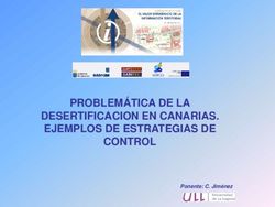 PROBLEM&Aacute;TICA DE LA DESERTIFICACION EN CANARIAS. EJEMPLOS DE ESTRATEGIAS DE CONTROL - Ponente: C. Jim&eacute;nez