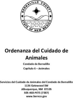 Ordenanza del Cuidado de Animales - 505-468-PETS (7387) Condado de Bernalillo Capítulo 6 - Animales Servicios del Cuidado de Animales del Condado ...
